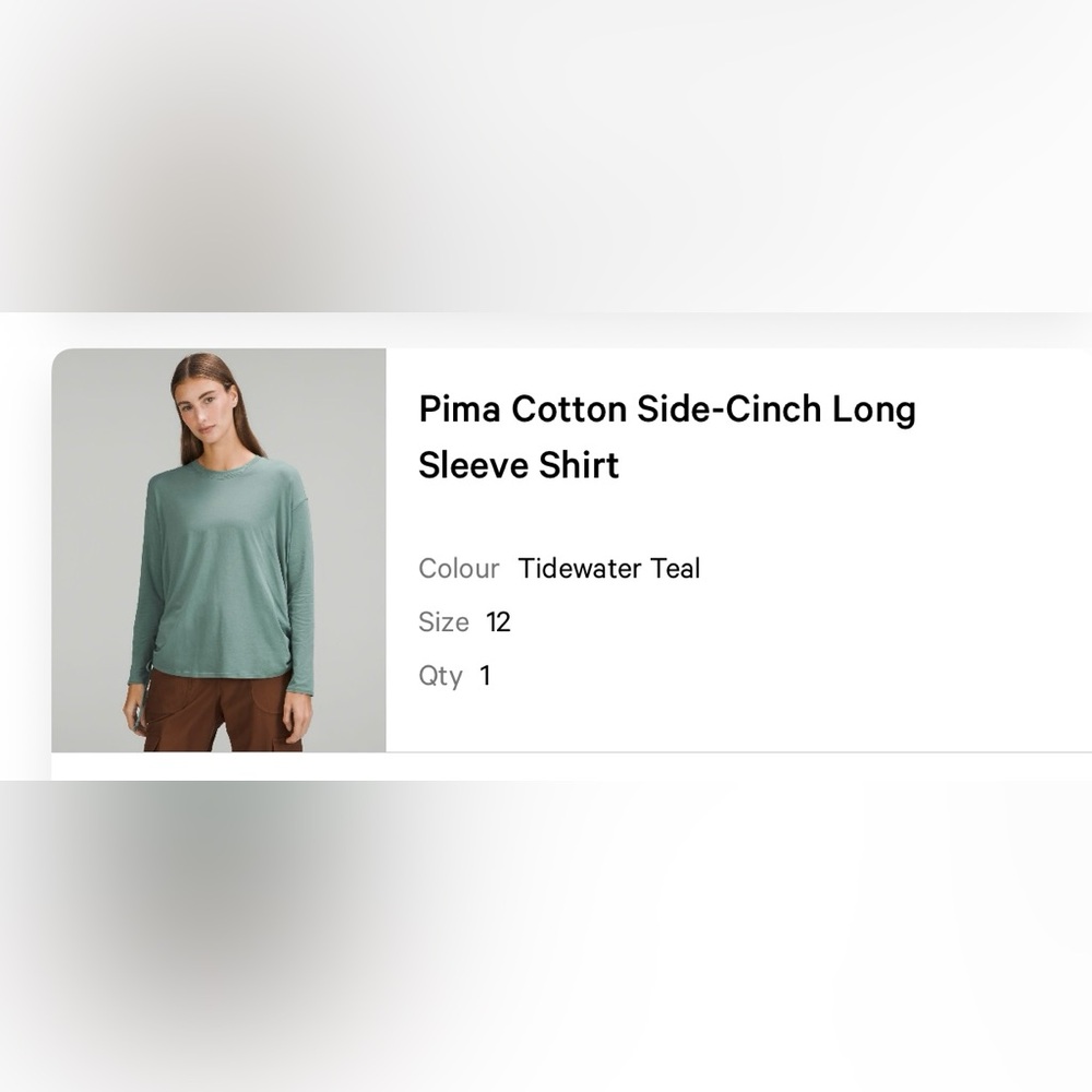 lululemon athletica Teal Short Sleeve Shirt